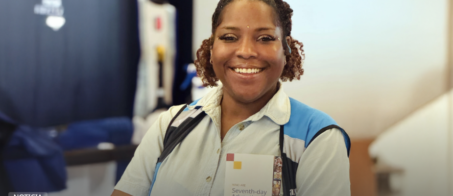 Folleto adventista ayuda a una trabajadora en su jornada de fe